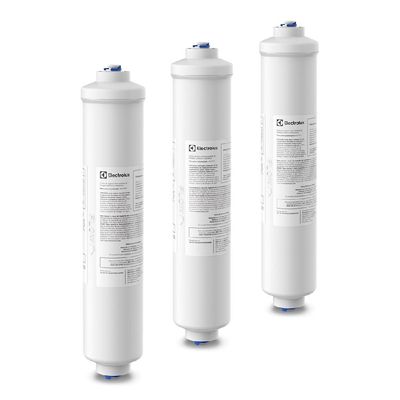 Kit Filtro de Água Externo para Refrigerador Side By Side Electrolux (3 unidades) Não se aplica