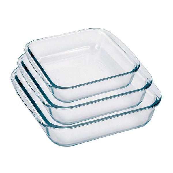 Conjunto com 3 Assadeiras Quadrada Sempre