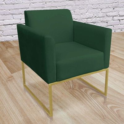 Poltrona Marisa Suede Verde Drossi