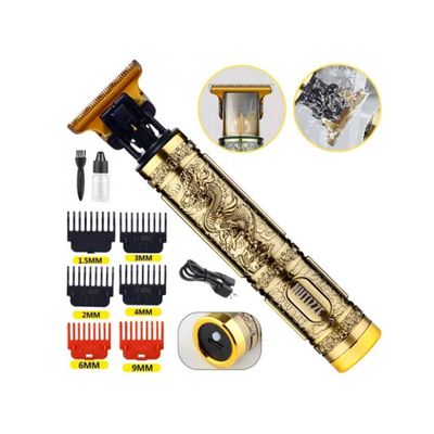 Kit 2 Maquina Cortar Cabelo Vintage 4 Pentes Aparar Pelos