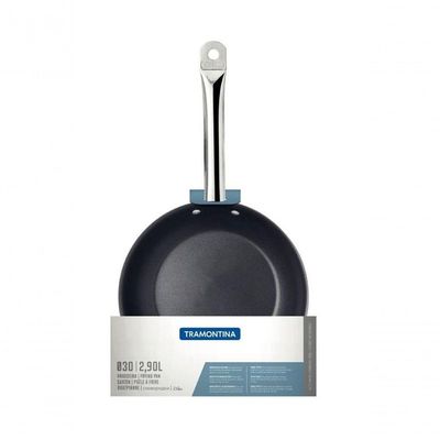 Frigideira Tramontina Rasa Professional Em Aço Inox E Revestimento Antiaderente 30cm