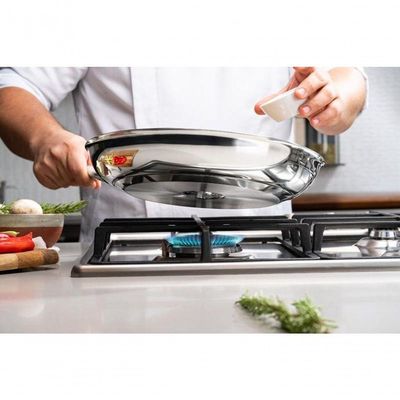 Frigideira Tramontina Rasa Professional Em Aço Inox E Revestimento Antiaderente 30cm