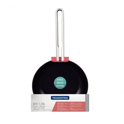 Frigideira Tramontina Ventura 20cm Em Inox Com Revestimento Interno Antiaderente