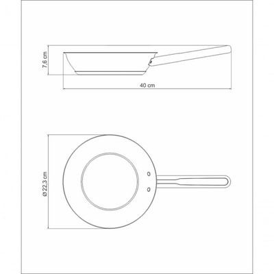 Frigideira Tramontina Ventura 20cm Em Inox Com Revestimento Interno Antiaderente