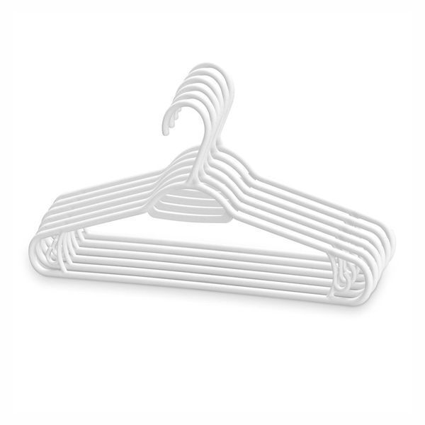 Conjunto de Cabides Dasplast Plástico Sustentável Leve 6 e Pague 5 Branco Conjunto de Cabides Dasplast Plástico Sustentável Leve 6 e Pague 5 Branco