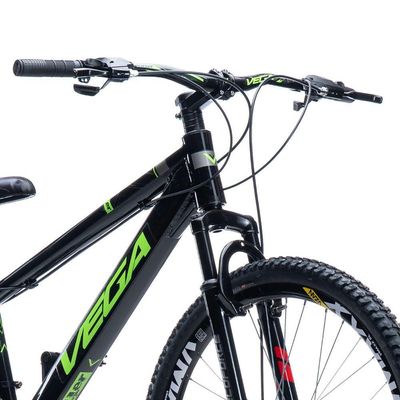 Bicicleta Tipo Vikingx Vega Psico Aro 26 21 Vel Freio Disco Preto/amarelo