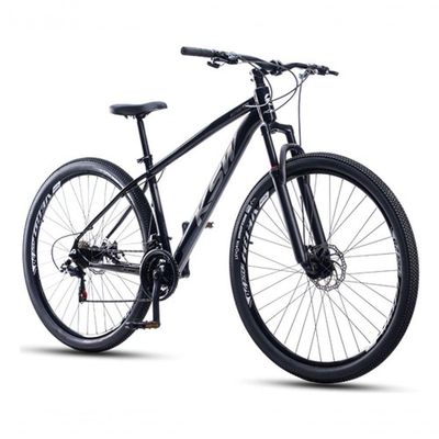 Bicicleta Aro 29 Ksw 24 Vel Shimano Alumínio Freio Disco Xlt100 Mtb Preto/prata 19