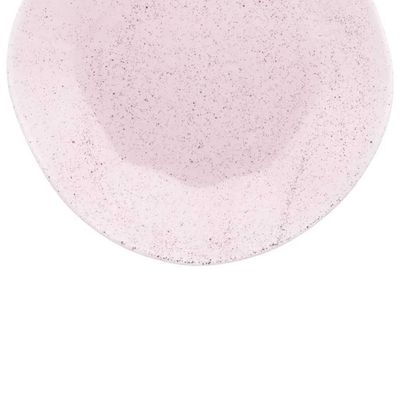 Jogo de 6 Pratos Rasos Oxford Ryo Pink Sand Rosa Claro 27,5cm Porcelana