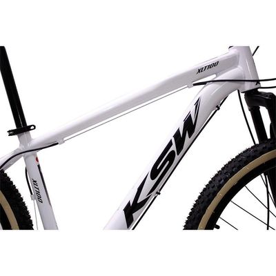 Bicicleta Aro 29 Ksw 21 Marchas Alumínio Cambio Shimano Freio A Disco Branco -ad Preto 17