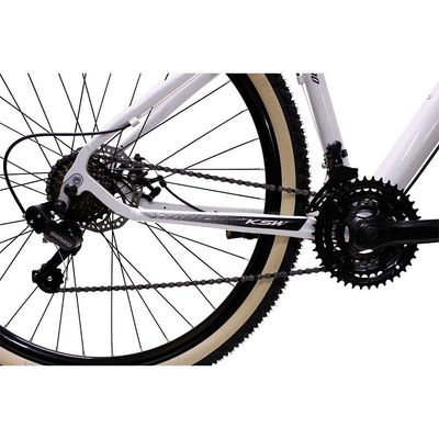 Bicicleta Aro 29 Ksw 21 Marchas Alumínio Cambio Shimano Freio A Disco Branco -ad Preto 17