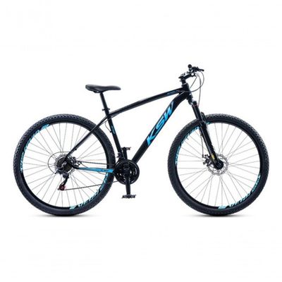 Bicicleta Aro 29 Ksw 21 Vel Shimano Alumínio Freio Disco Xlt100 Mtb Preto/azul 19