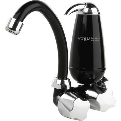 Torneira Móvel com Filtro BMP E05 Acquabios Preta/Cromada Preta
