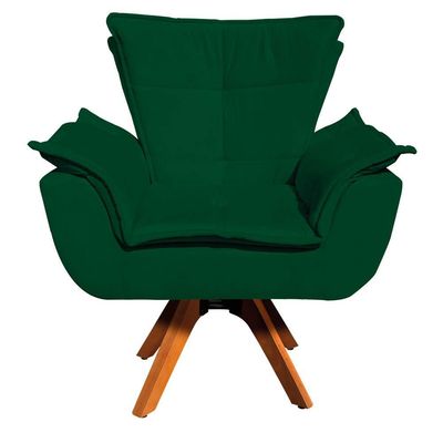 Kit 01 Namoradeira e 01 Poltrona Giratória Opala Suede