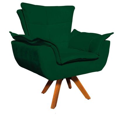 Kit 01 Namoradeira e 01 Poltrona Giratória Opala Suede