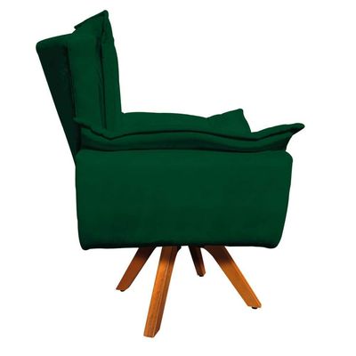 Kit 01 Namoradeira e 01 Poltrona Giratória Opala Suede