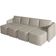 Sofá Cama para Sala de Estar 4 Lugares 316cm Montserrat K01 Bouclê Bege - Lyam Decor