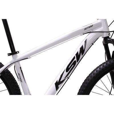 Bicicleta Aro 29 Ksw Bike Alumínio Câmbios Shimano 21 Marchas Branco -ad Preto 17
