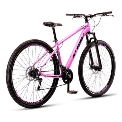 Bicicleta Aro 29 Ksw 24 Vel Alumínio Freio Disco Xlt100 Mtb Rosa 21