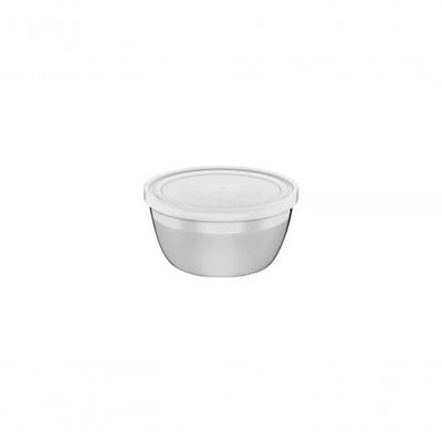Pote Redondo Tramontina Freezinox Em Inox Com Tampa Plástica 0,3 Litros