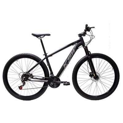 Bicicleta Aro 29 Bike Ksw Xlt 21 Marchas Alumínio Freio A Disco Preto Fos -ad Prata 19