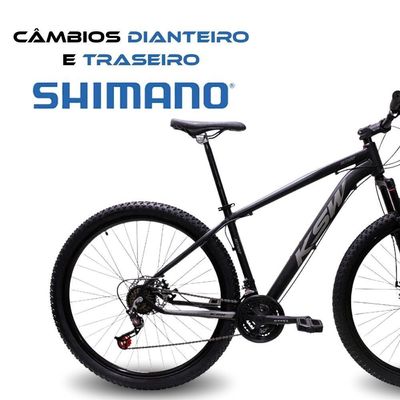 Bicicleta Aro 29 Bike Ksw Xlt Shimano Freio Hidráulico 21 Marchas Preto Fos -ad Prata 19