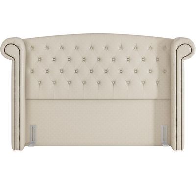 Cabeceira Cama Box Casal 140 cm P05 Sofia Corino Branco - Lyam Decor