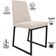Kit 02 Cadeiras Para Sala De Jantar Base Aço Industrial Preto Dafne L02 Suede Bege - Lyam Decor