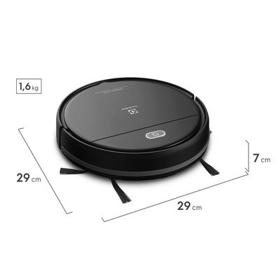 Robô Aspirador de Pó Electrolux 3 em 1 com Sensor Antiqueda até 2h20 min Preto (ERB10) Bivolt