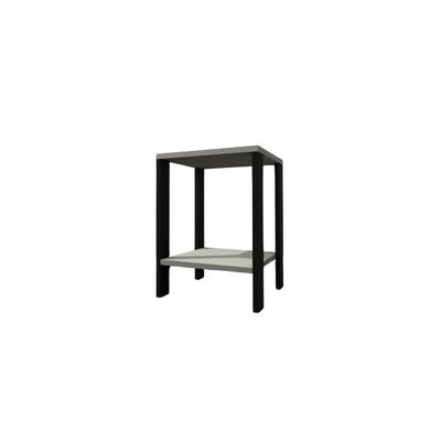 Mesa De Cabeceira Mesa De Apoio Mesa Auxiliar Mesa Lateral Preto E Cinza