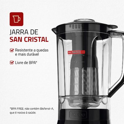 Liquidificador Mondial com Filtro L99 FB 500W 2,2L Preto 220V 220V