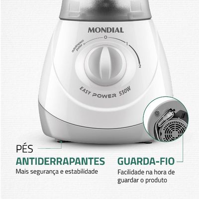 Liquidificador Mondial Easy Power L550 Branco 127V 127V