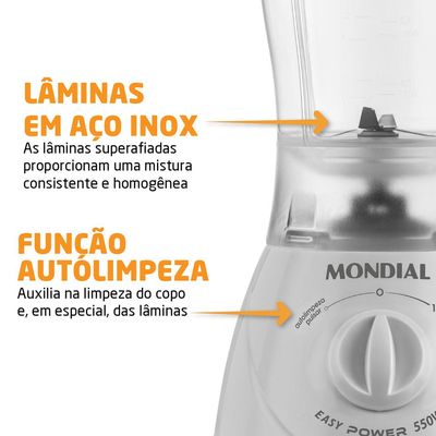 Liquidificador Mondial L550 Branco 220V 220V