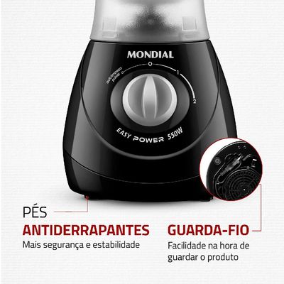 Liquidificador Mondial L550 Preto 127V 127V