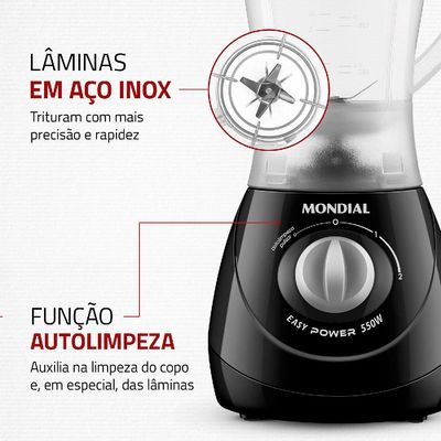 Liquidificador Mondial L550 Preto 127V 127V