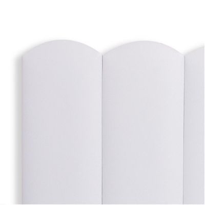 Cabeceira Queen Kit 8 Placas Modelo Nuvem - Courino Branco
