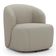Poltrona Giratória Orgânica Para Sala Living Heidy F04 Linho Bege - Lyam Decor