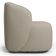 Poltrona Giratória Orgânica Para Sala Living Heidy F04 Linho Bege - Lyam Decor