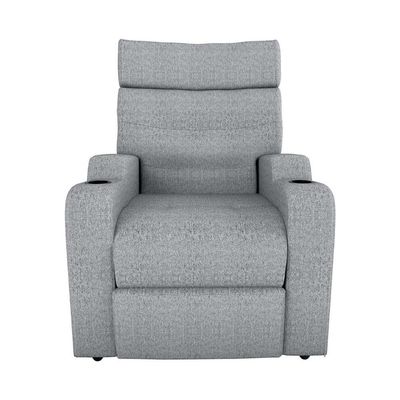 Poltrona Do Papai Reclinável Premium Com Porta Copos E Porta Controle Toro Matrix Boucle Cinza