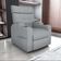 Poltrona Do Papai Reclinável Premium Com Porta Copos E Porta Controle Toro Matrix Boucle Cinza