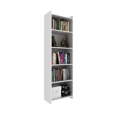 Estante Para Livros Com 04 Prateleiras - Branco Branco