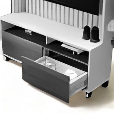 Estante Home Para Tvs 50" Estilos Naturalle E Off Ripado Carmolar