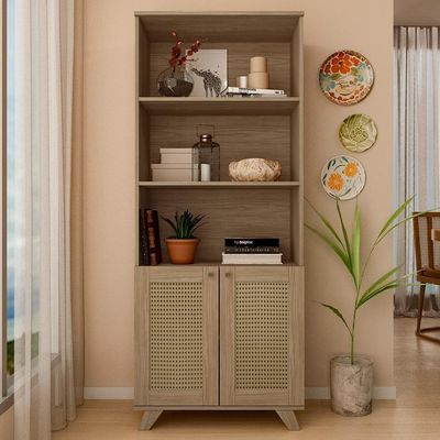 Estante 2 Portas 3 Nichos 172x70 4709 Carvalho Arly