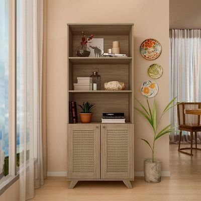 Estante 2 Portas 3 Nichos 172x70 4709 Carvalho Arly