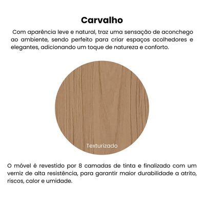 Estante 2 Portas 3 Nichos 172x70 4709 Carvalho Arly