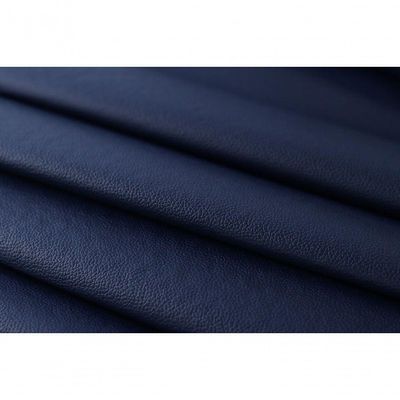 Cabeceira Queen Curva Luxo 160x60 Courino Azul - Tachas Fumê
