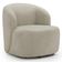 Poltrona Giratória Orgânica Para Sala Living Heidy F04 Veludo Bege - Lyam Decor