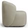 Poltrona Giratória Orgânica Para Sala Living Heidy F04 Veludo Bege - Lyam Decor