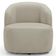 Poltrona Giratória Orgânica Para Sala Living Heidy F04 Veludo Bege - Lyam Decor