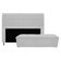 Kit Cabeceira Calçadeira Munique 160cm Queen Branco