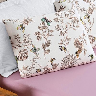 Jogo De Cama Malha Queen Quality 03 Peças - Butterfly